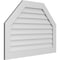 Ekena Millwork Octagonal Top Surface Mount PVC Gable Vent w/ 3-1/2"W x 1"P Standard Frame, 42"W x 30"H GVPOT42X3001SN - alternate 2